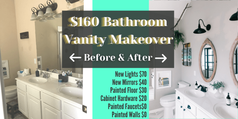 Jaw-Dropping Small Bathroom Makeover for $500 - The DIY Vibe