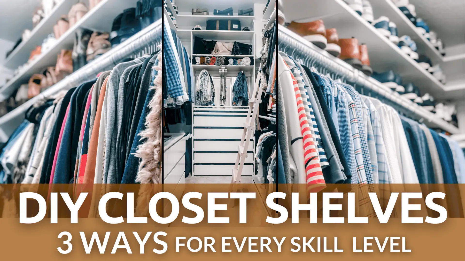 DIY Custom Closet Shelving (for deep closets) - Home Made by